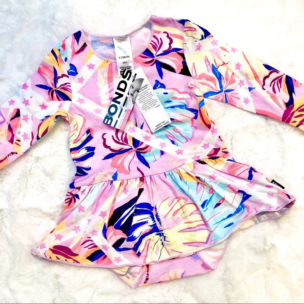 BONDS Stretchies Long Sleeve Balletsuit NWT